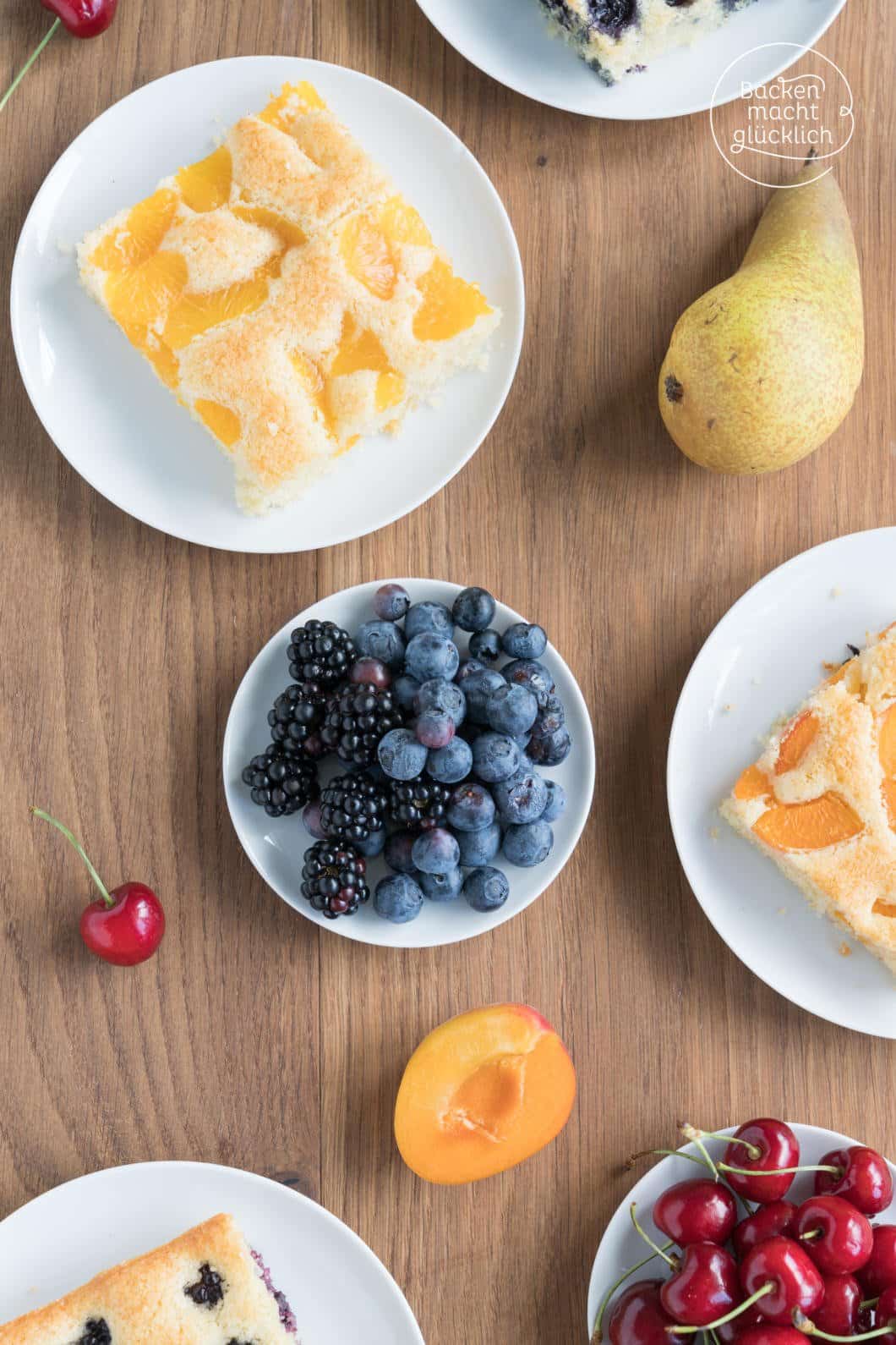 Obstkuchen vom Blech | Backen macht glücklich