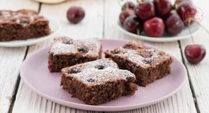 Saftiger Schokokirschkuchen vom Blech