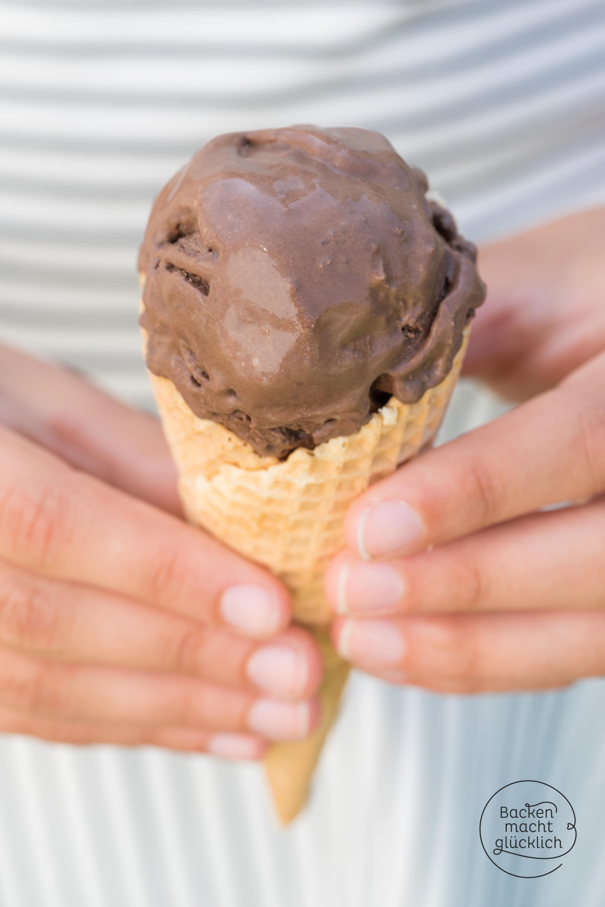 Schokoeis ohne Ei und Zucker