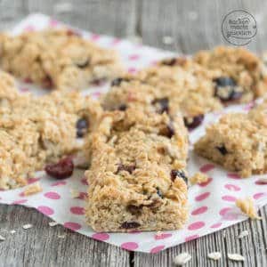 Selbstgemachte Energieriegel Flapjacks