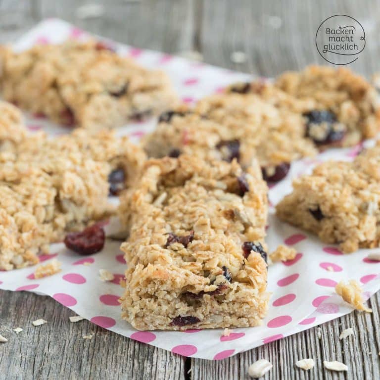Energieriegel selbermachen (Flapjacks bzw. Energy Bars)
