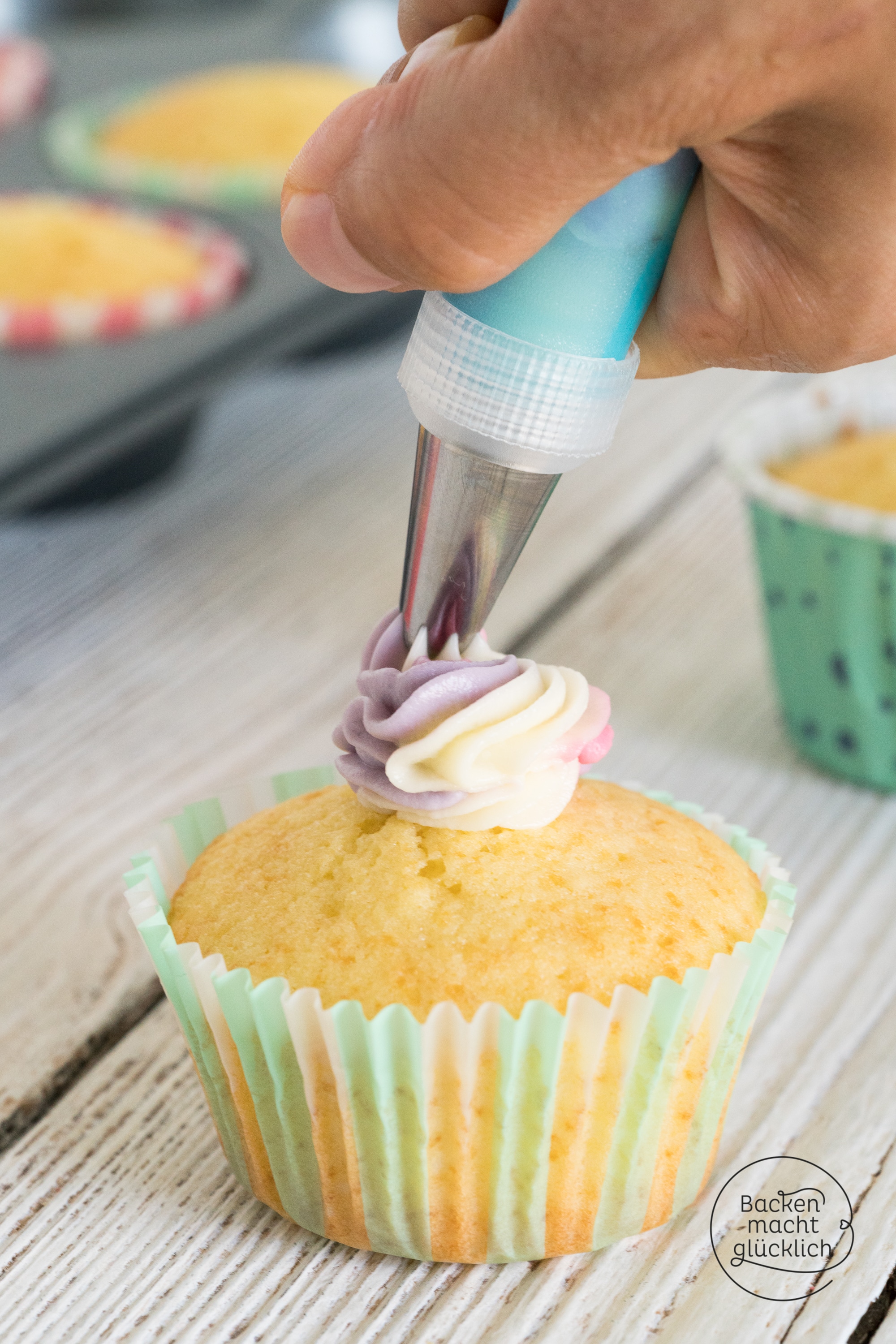 Cupcakes verzieren Spritztechniken