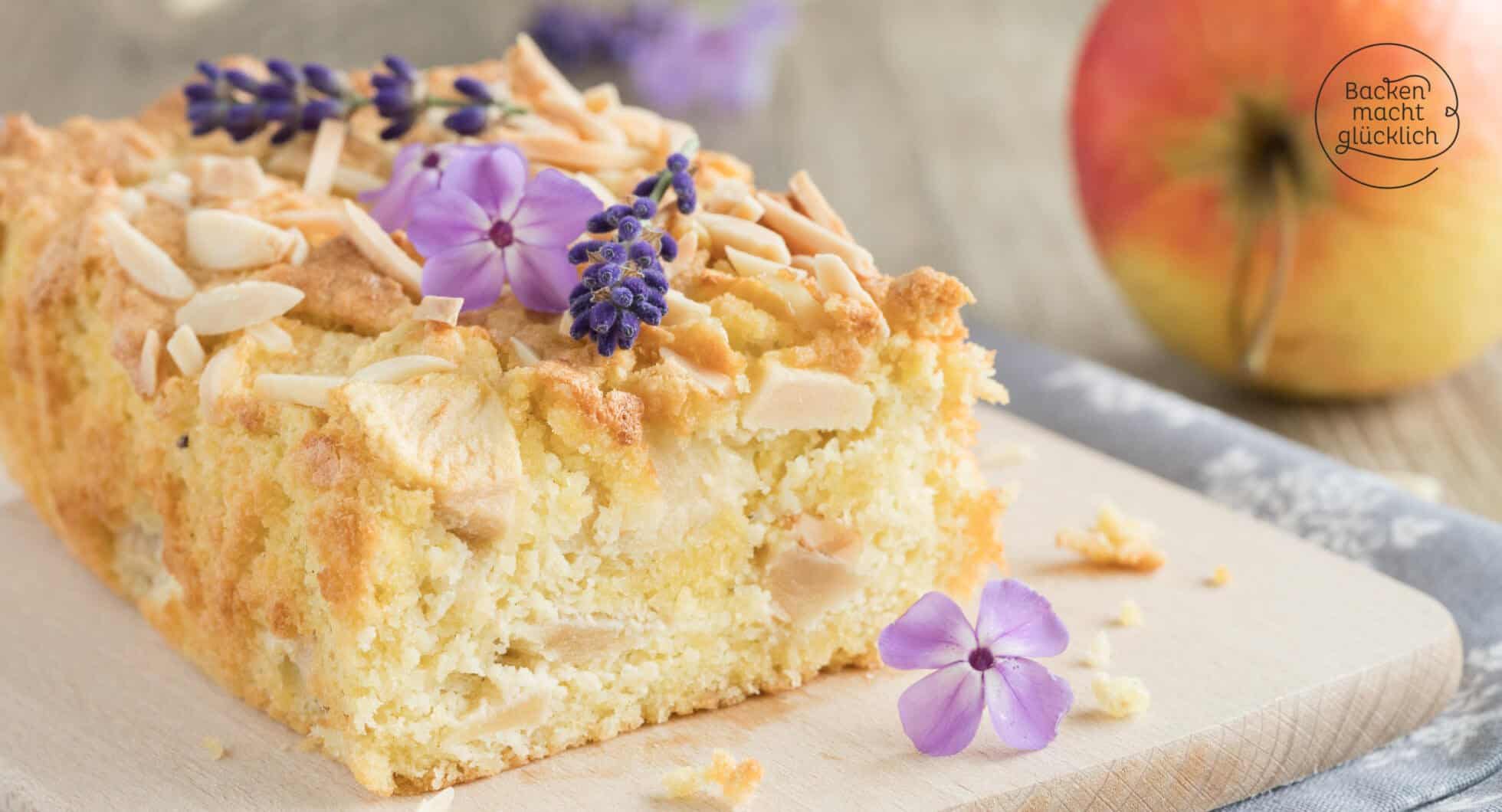 Low Carb Apfelkuchen ohne Mehl &amp; Zucker | Backen macht glücklich