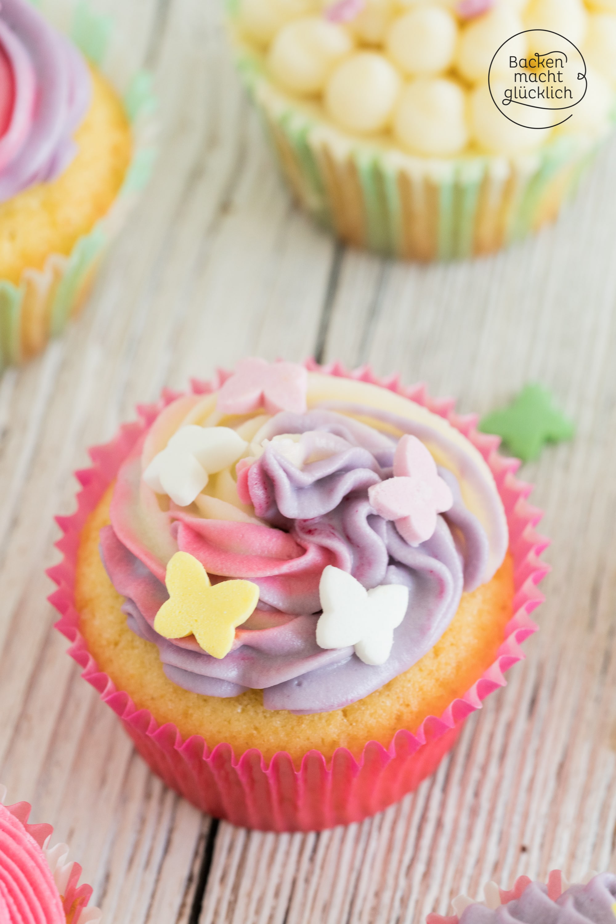 Rainbow Cupcakes Anleitung