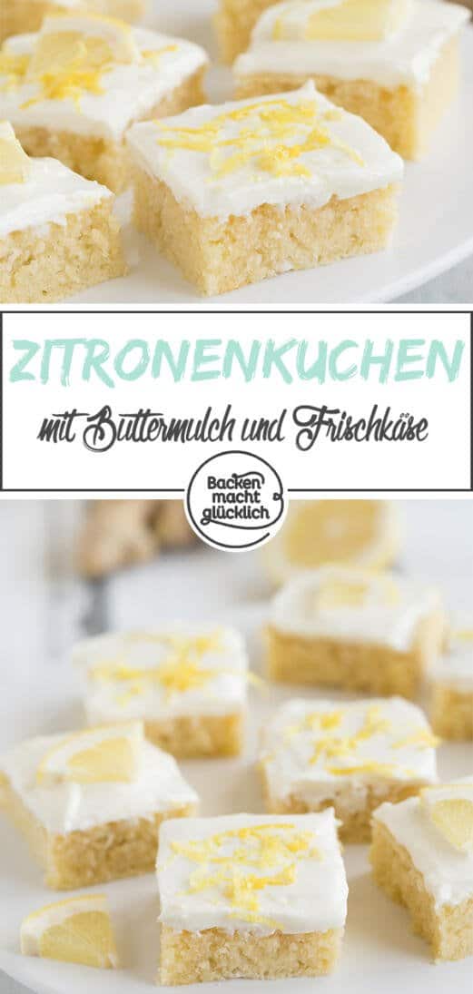 Herrlich erfrischender, saftiger Zitronenkuchen mit Ingwer und Buttermilch: ein echtes Geschmackshighlight!