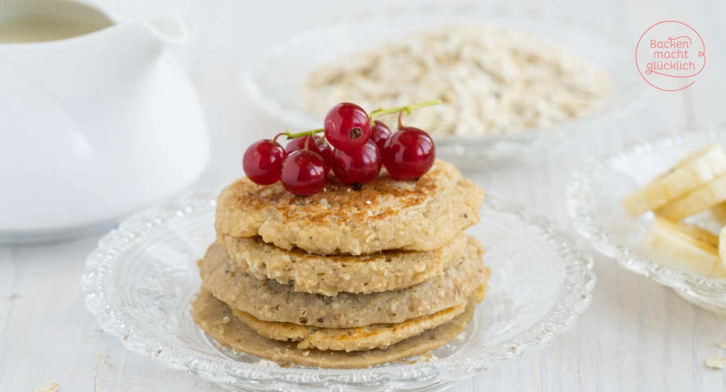 Gesunde Pancakes aus 3 Zutaten | Backen macht glücklich Gesunde Pancakes aus 3 Zutaten | Backen macht glücklich