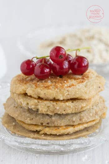 Gesunde Bananen-Haferflocken-Pancakes