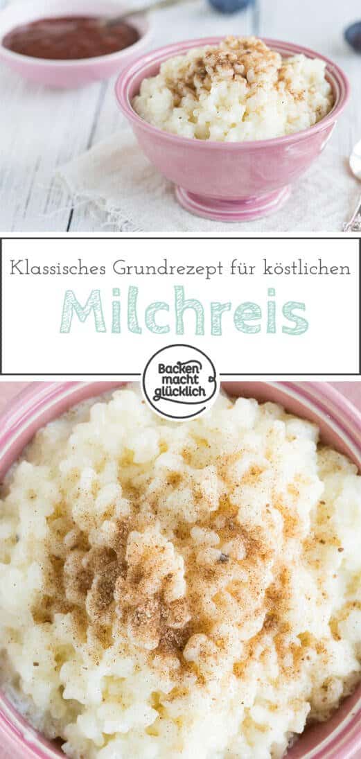 Milchreis selber machen ist überhaupt nicht schwer. Mit diesem einfachen Rezept wird Omas Milchreis super cremig ♥ und köstlich!