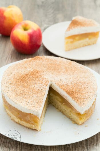 Apfel Sahne Torte Rezept