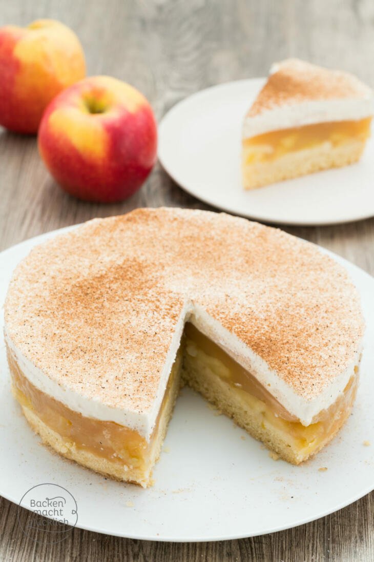 Apfel Sahne Torte Rezept