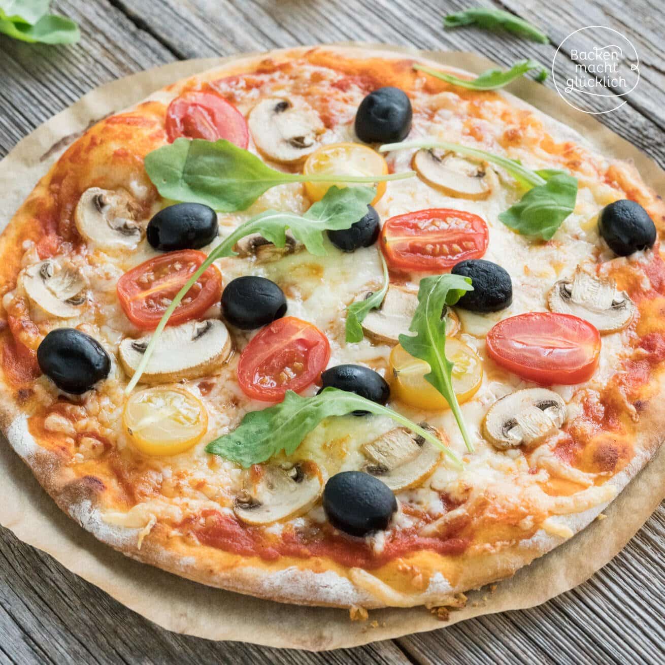 Schneller Pizzateig ohne Hefe | Backen macht glücklich