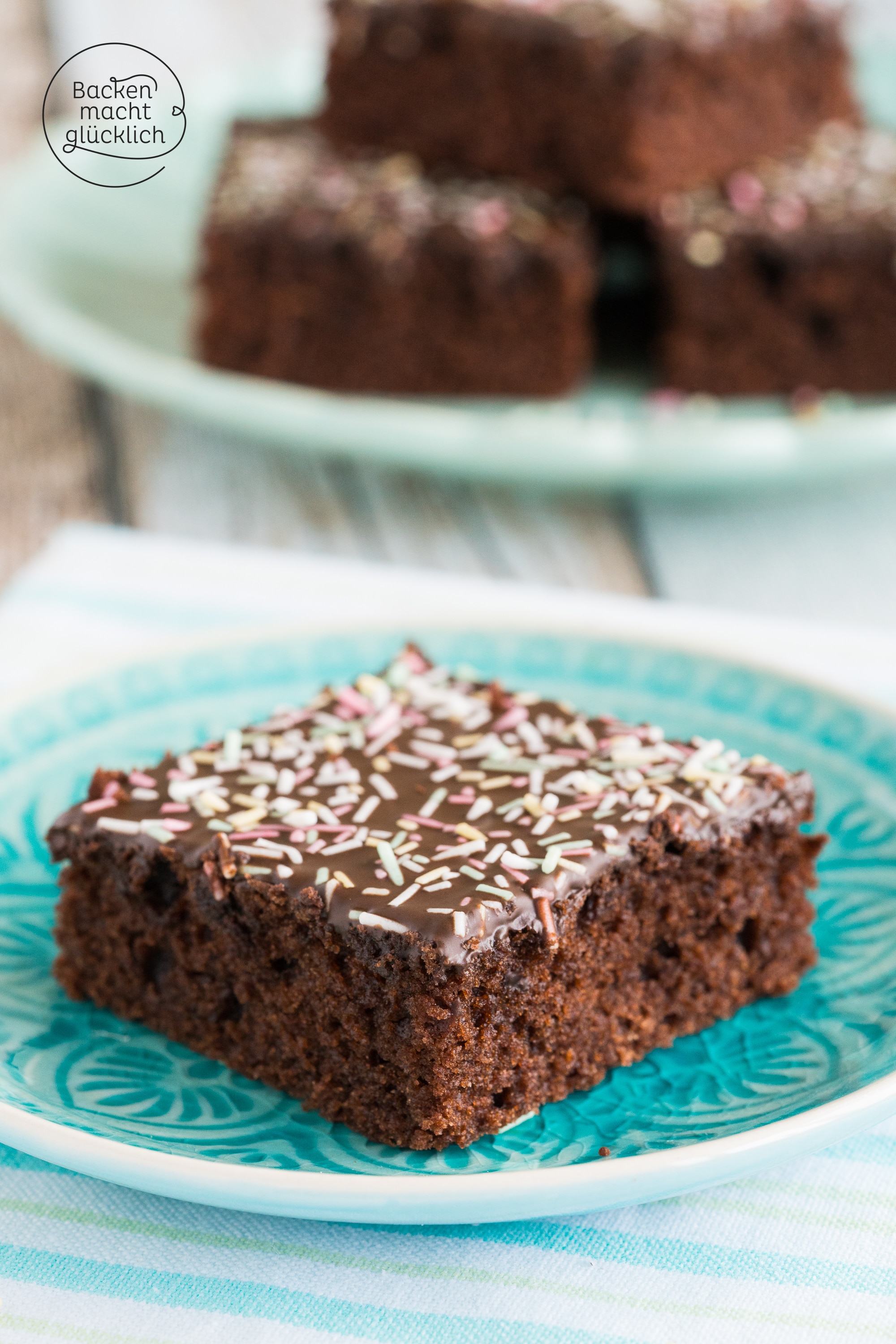 Schokoladenkuchen vom Blech für Kindergeburtstag