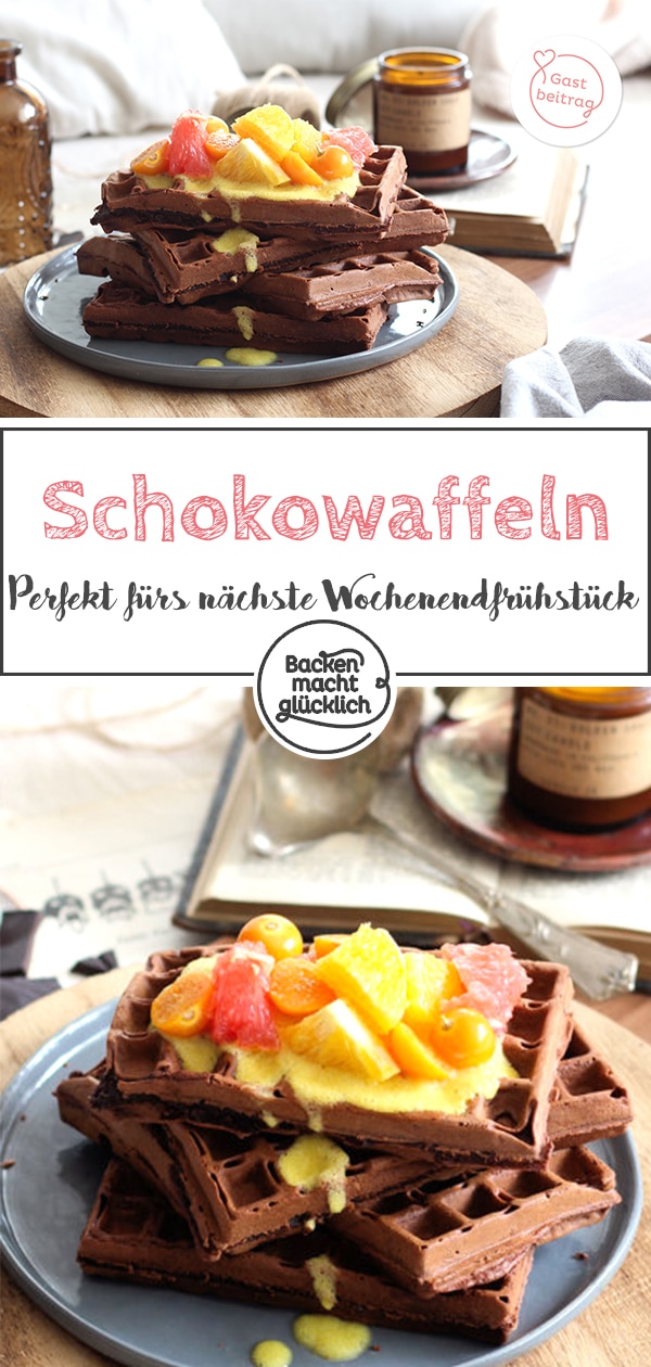 Lust auf herrlich fluffige und saftige Schokowaffeln? Nach dem Motto "Man kann nicht zu viele gute Waffelrezepte haben", dürft ihr euch heute auf ein besonderes Soulfood freuen: Schokoladenwaffeln mit Kakao und Buttermilch.