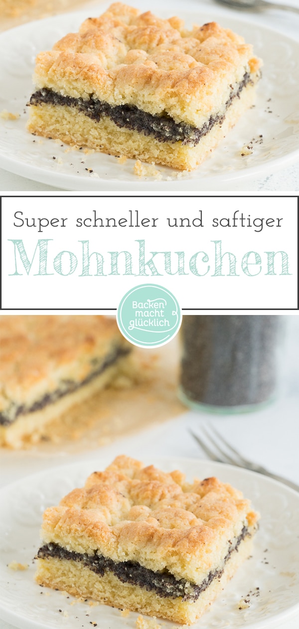 Der perfekte Mohnkuchen vom Blech: Schnell gemacht, saftig, köstlich - und mit richtig vielen Streuseln in top!