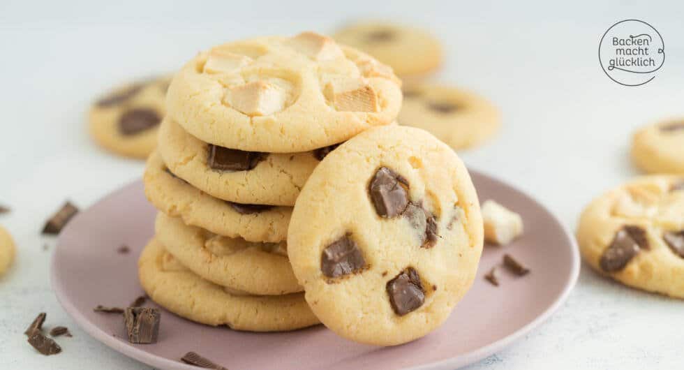 American Cookies mit Schokostückchen | Backen macht glücklich
