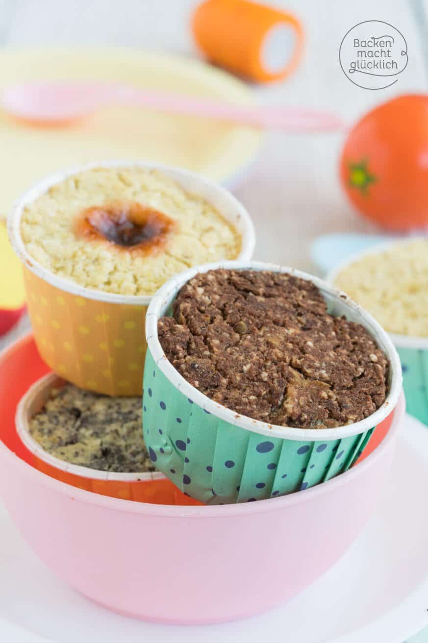 Apfelmus-Muffins ohne Zucker und Ei | Backen macht glücklich