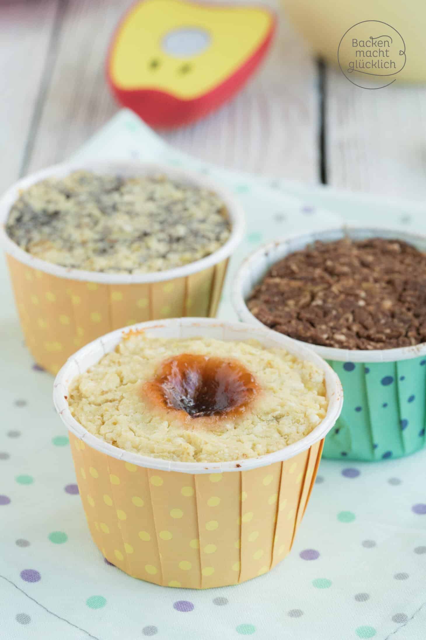 Apfelmus-Muffins ohne Zucker und Ei | Backen macht glücklich