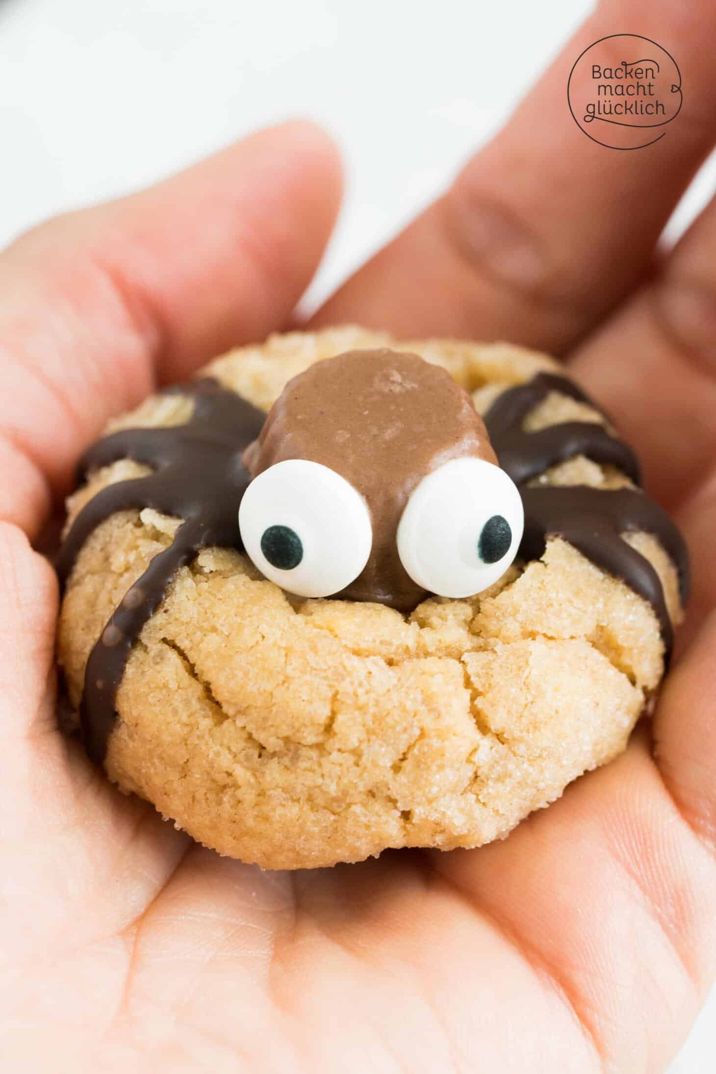 Spinnen-Cookies für Halloween | Backen macht glücklich