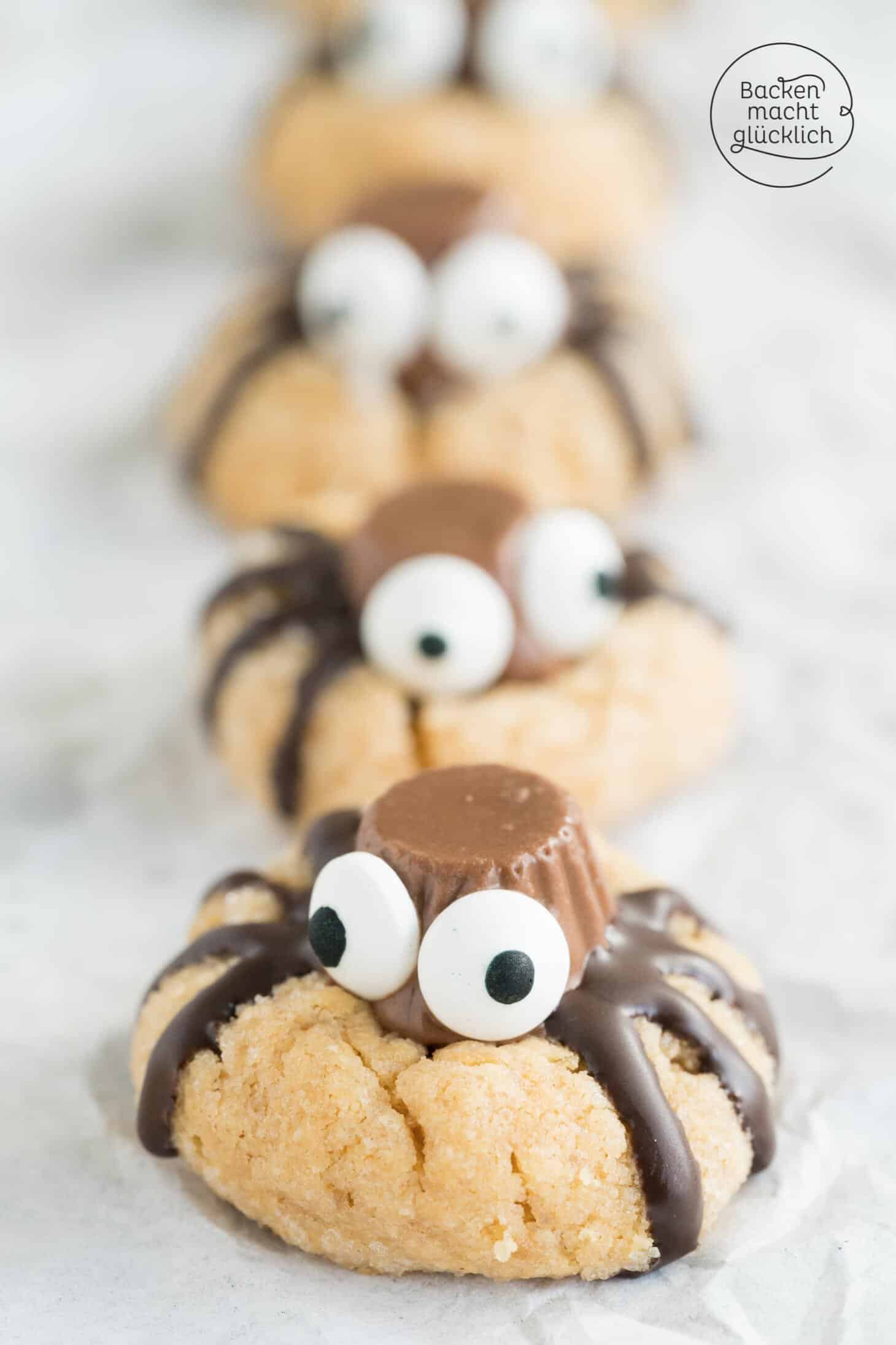 Spinnen-Cookies für Halloween | Backen macht glücklich