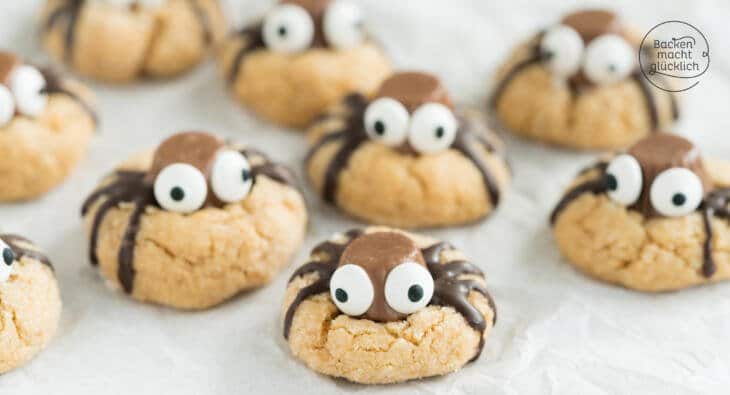 Halloween Spinnen-Cookies
