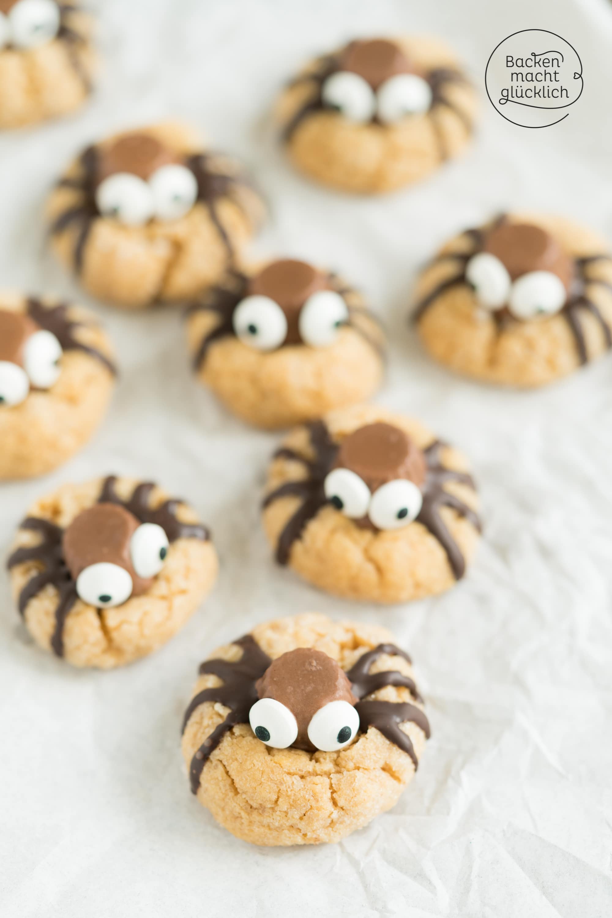 Spinnen-Cookies für Halloween | Backen macht glücklich