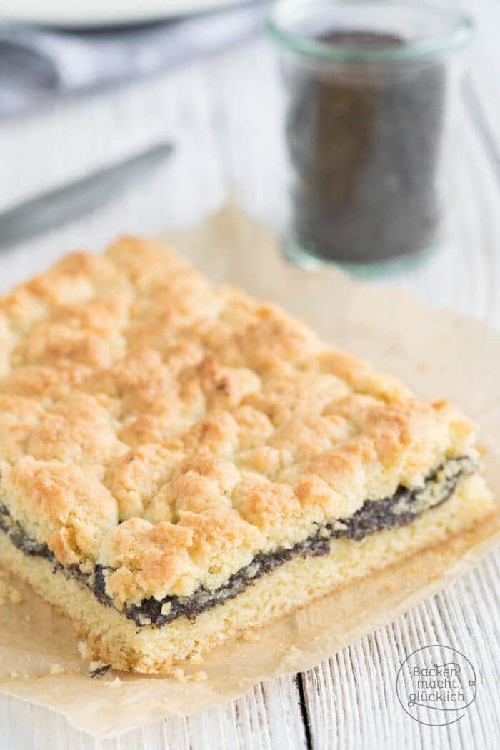 Schneller Mohnkuchen mit Pudding | Backen macht glücklich Schneller Mohnkuchen mit Pudding | Backen macht glücklich