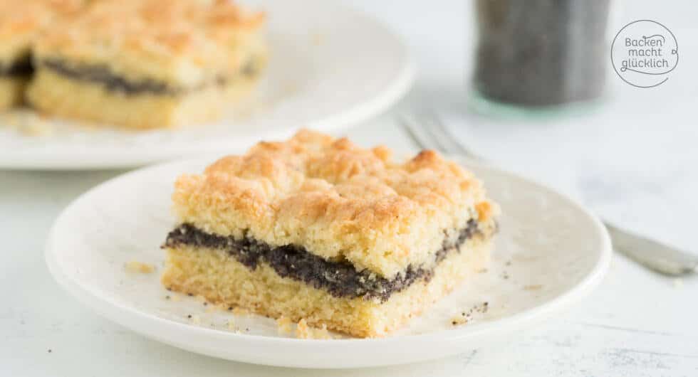 Schneller Mohnkuchen mit Pudding | Backen macht glücklich