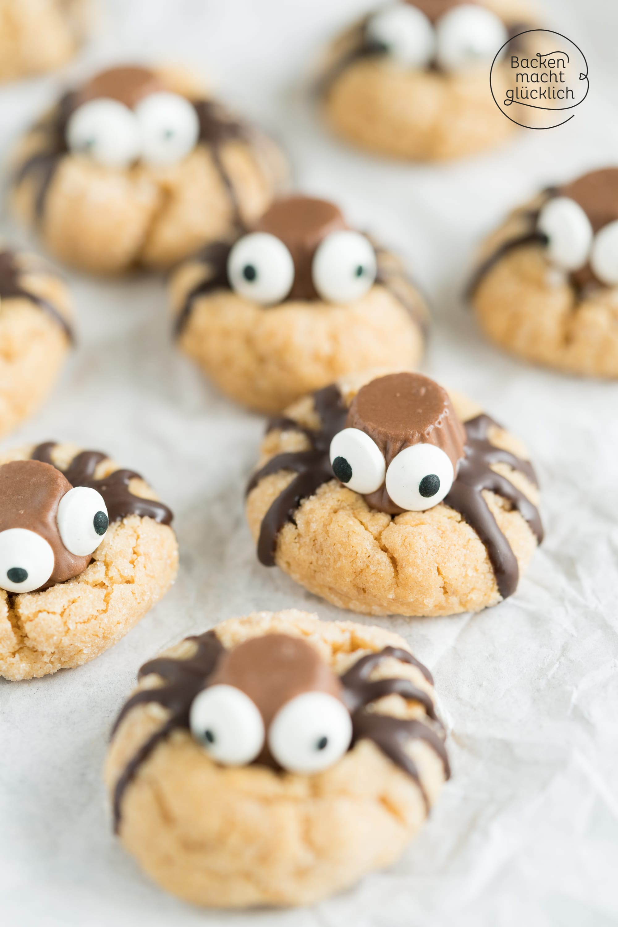 Spinnen Cookies für Halloween