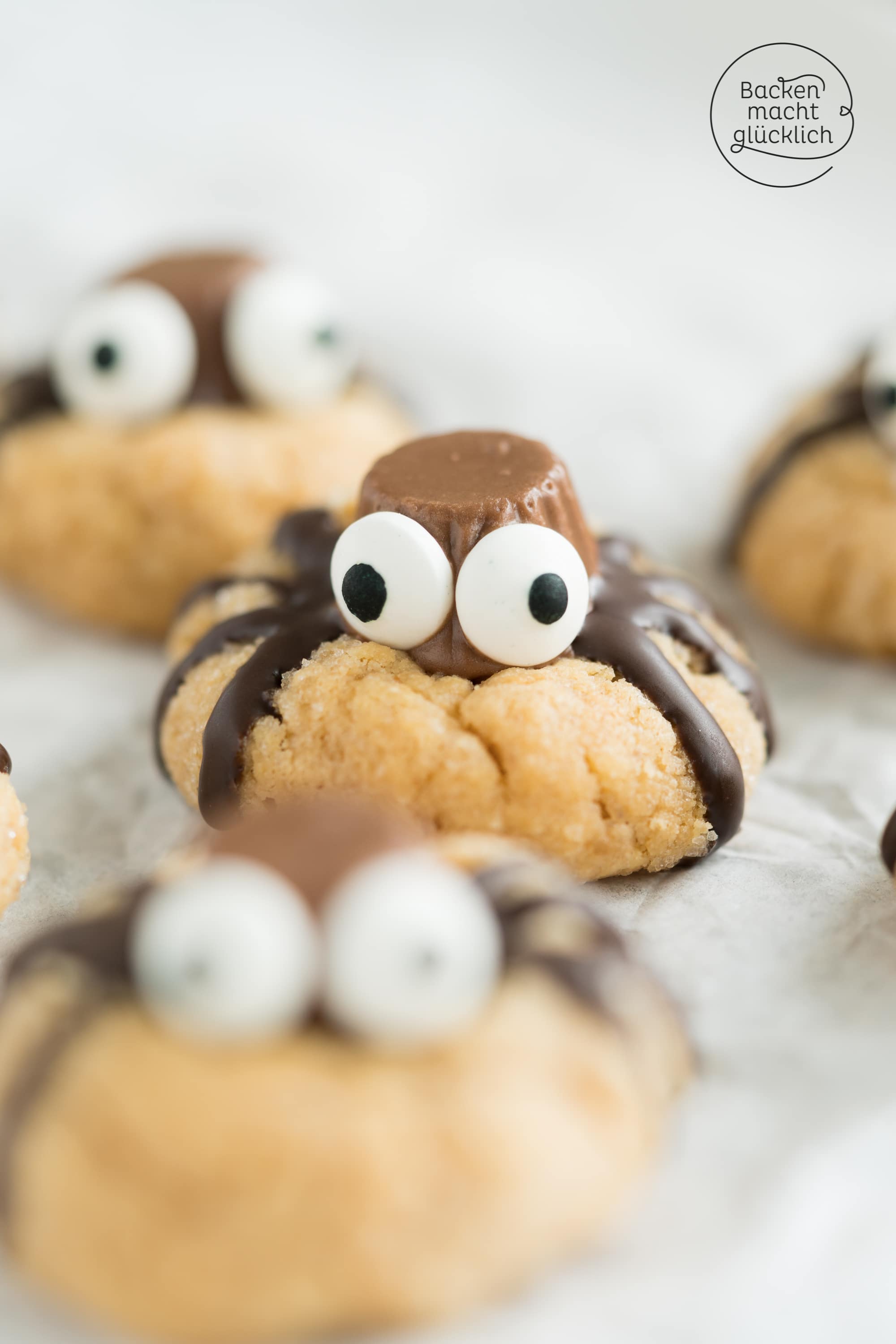 Spinnencookies Halloween-Party