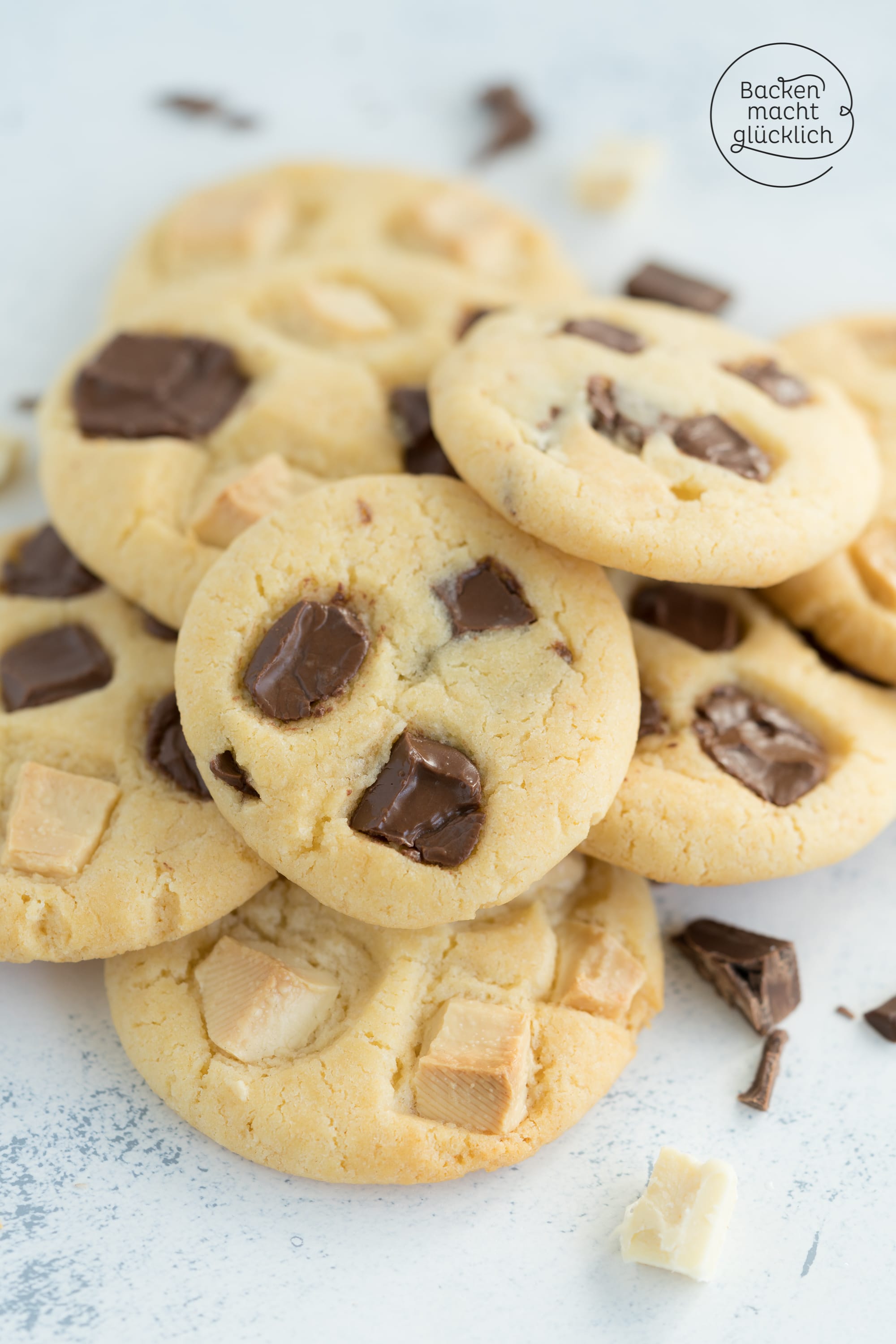 Weiche Chocolate Chip Cookies ohne Ei