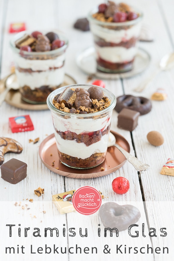 Lebkuchen-Tiramisu ist das perfekte Weihnachtsdessert im Glas zum Vorbereiten. Das winterliche Tiramisu ohne Alkohol schmeckt der ganzen Familie!