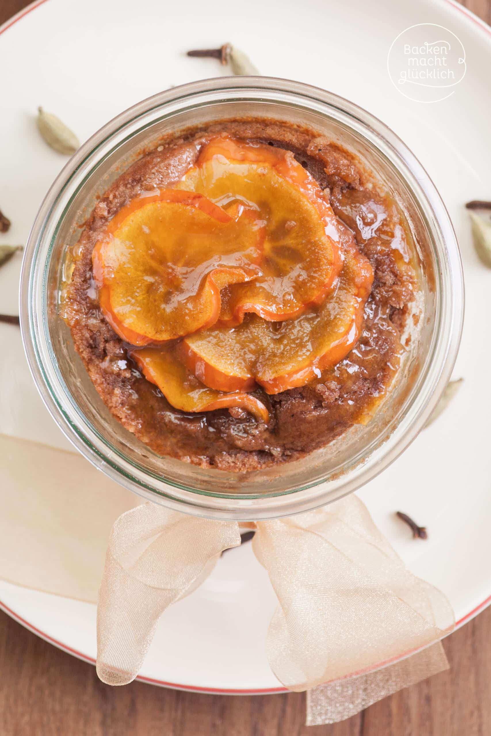 Gewürz-Schoko-Kuchen im Glas