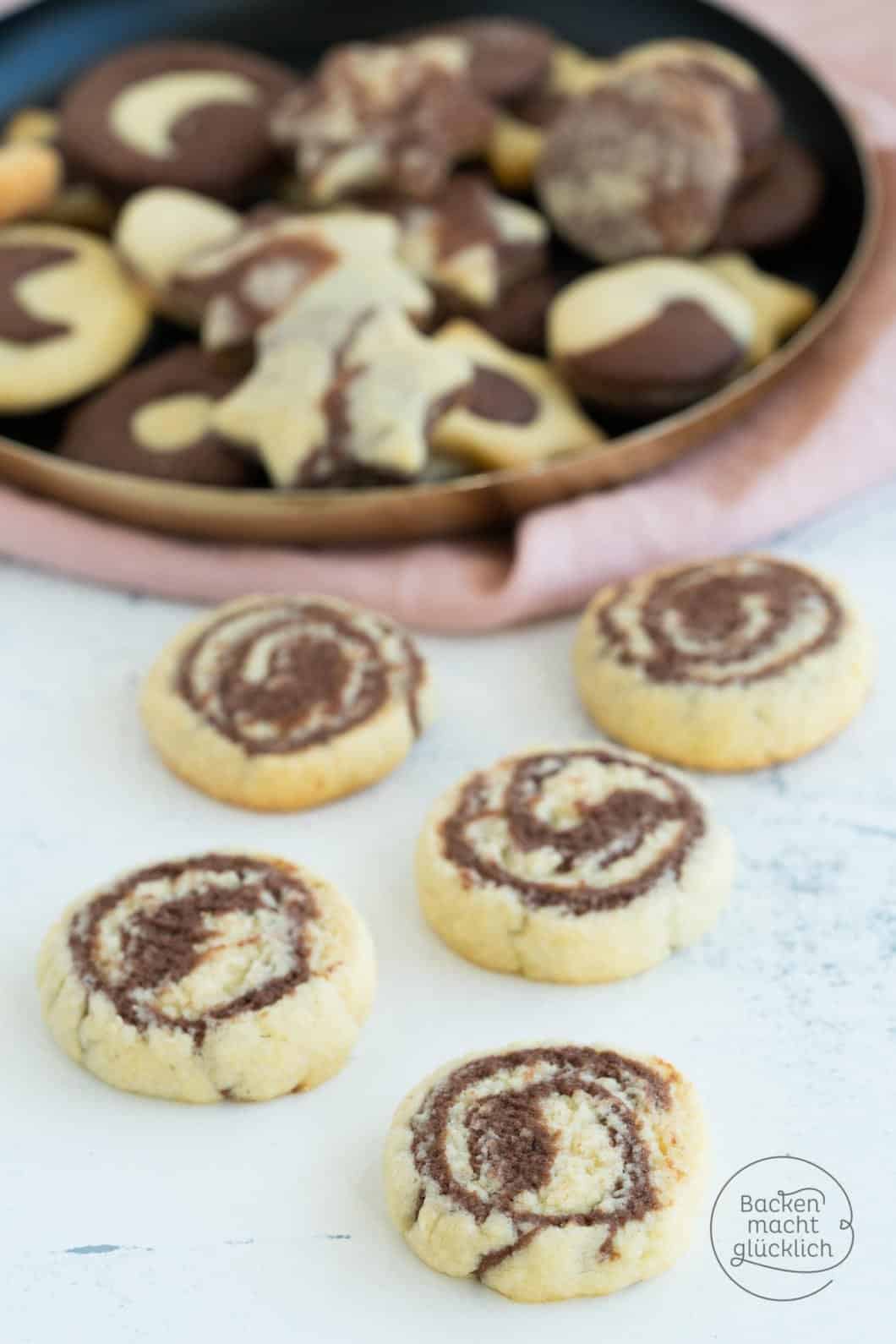 Einfaches Schwarz-Weiß-Gebäck | Backen macht glücklich