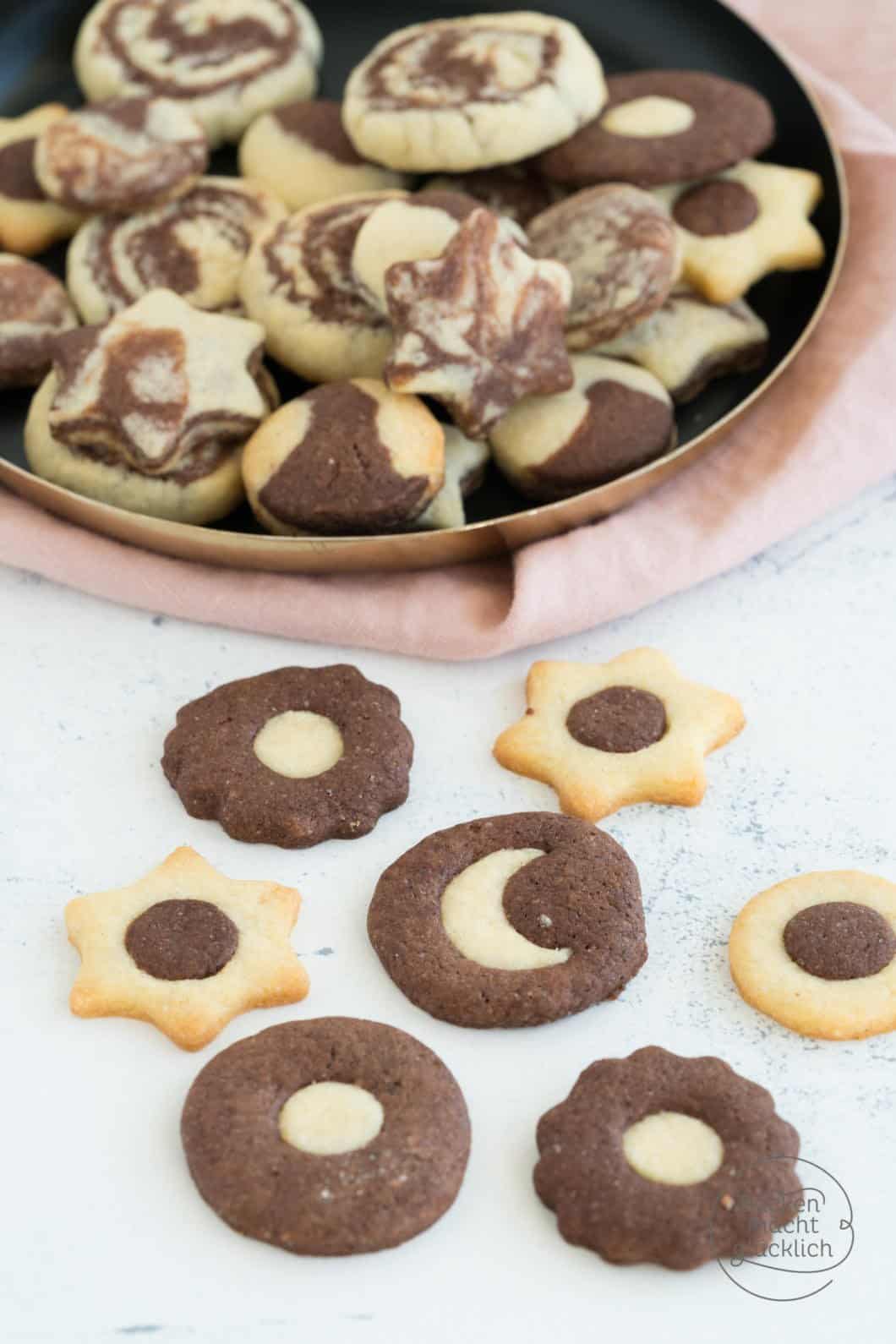 Einfaches Schwarz-Weiß-Gebäck | Backen macht glücklich