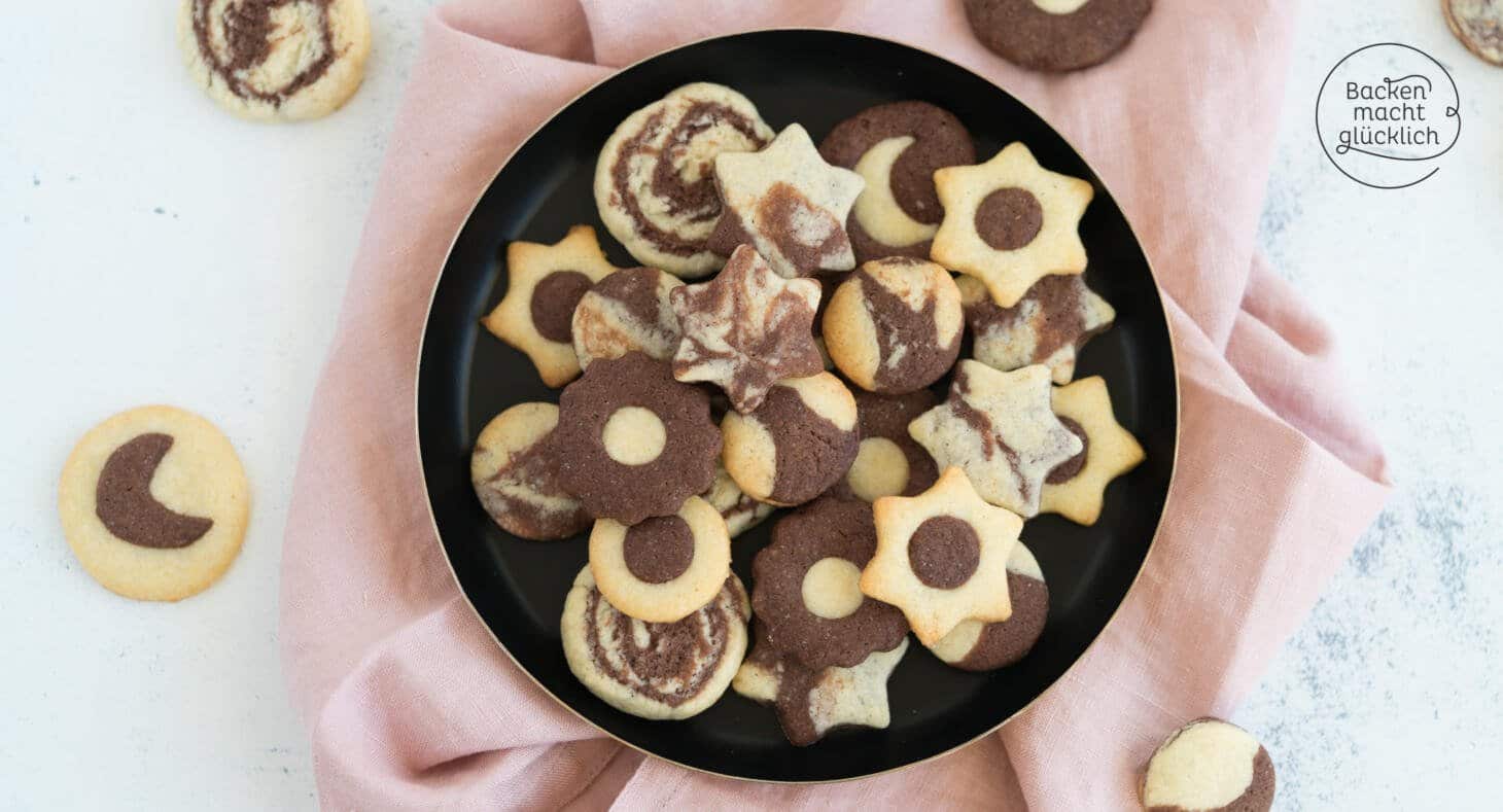 Einfaches Schwarz-Weiß-Gebäck | Backen macht glücklich