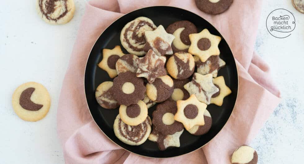 Einfaches Schwarz-Weiß-Gebäck | Backen macht glücklich