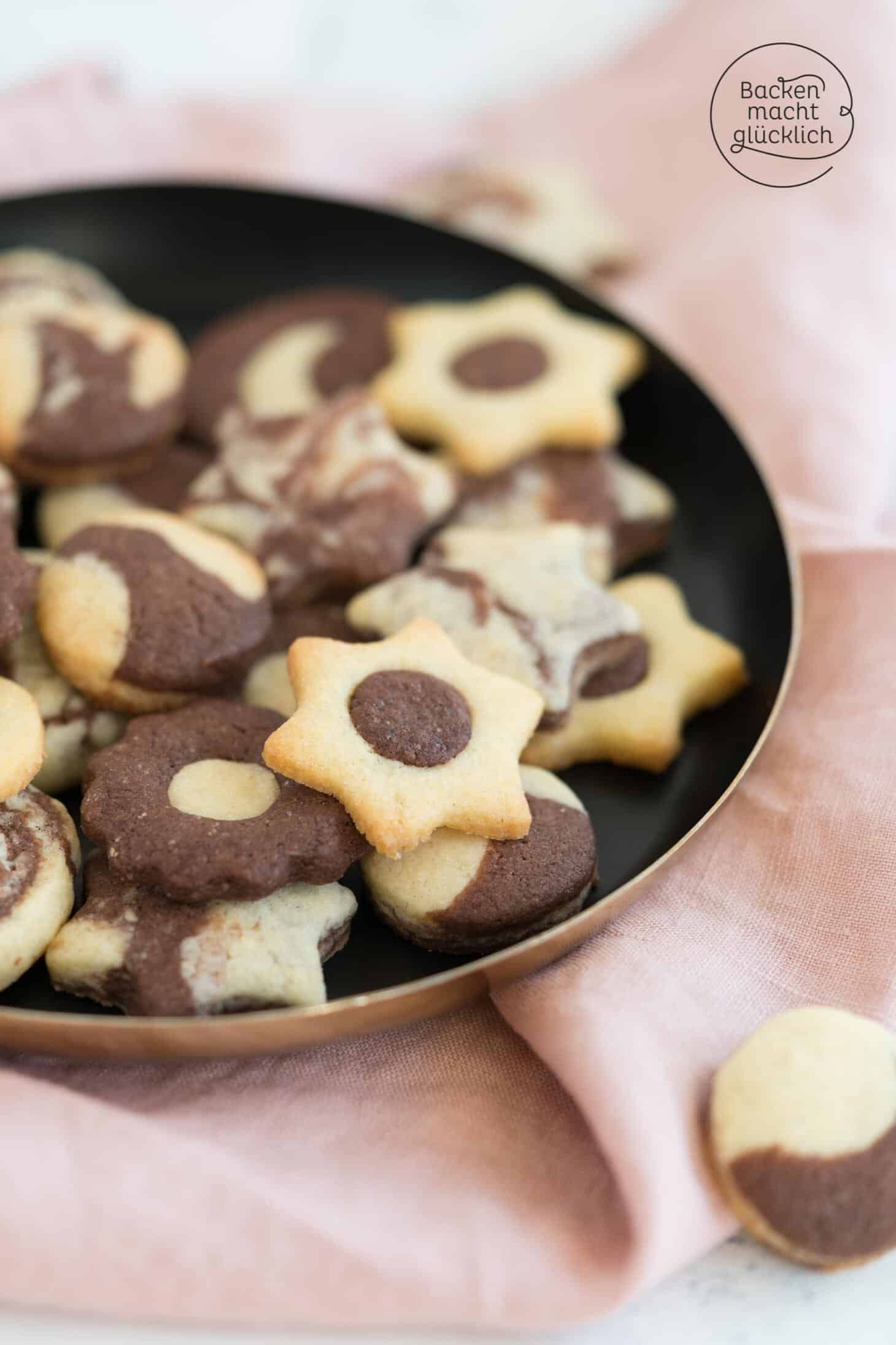 Einfaches Schwarz-Weiß-Gebäck | Backen macht glücklich