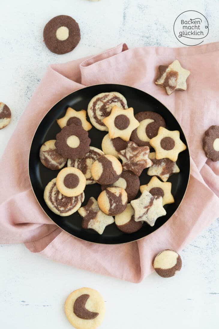 Einfaches Schwarz-Weiß-Gebäck | Backen macht glücklich