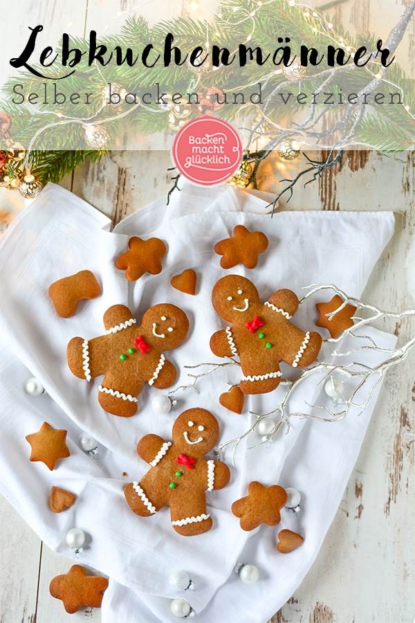 Toll verzierte Lebkuchen-Männchen sind ein echter und köstlicher Hingucker! Dieser klassische Lebkuchenteig eignet sich nicht nur für Lebkuchenmänner, sondern auch für Lebkuchenhäuser, Herzen und Co.