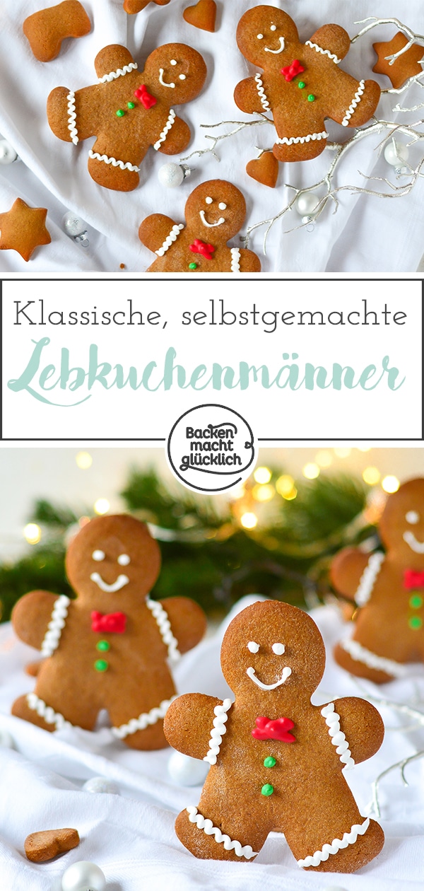 Toll verzierte Lebkuchen-Männchen sind ein echter und köstlicher Hingucker! Dieser klassische Lebkuchenteig eignet sich nicht nur für Lebkuchenmänner, sondern auch für Lebkuchenhäuser, Herzen und Co.