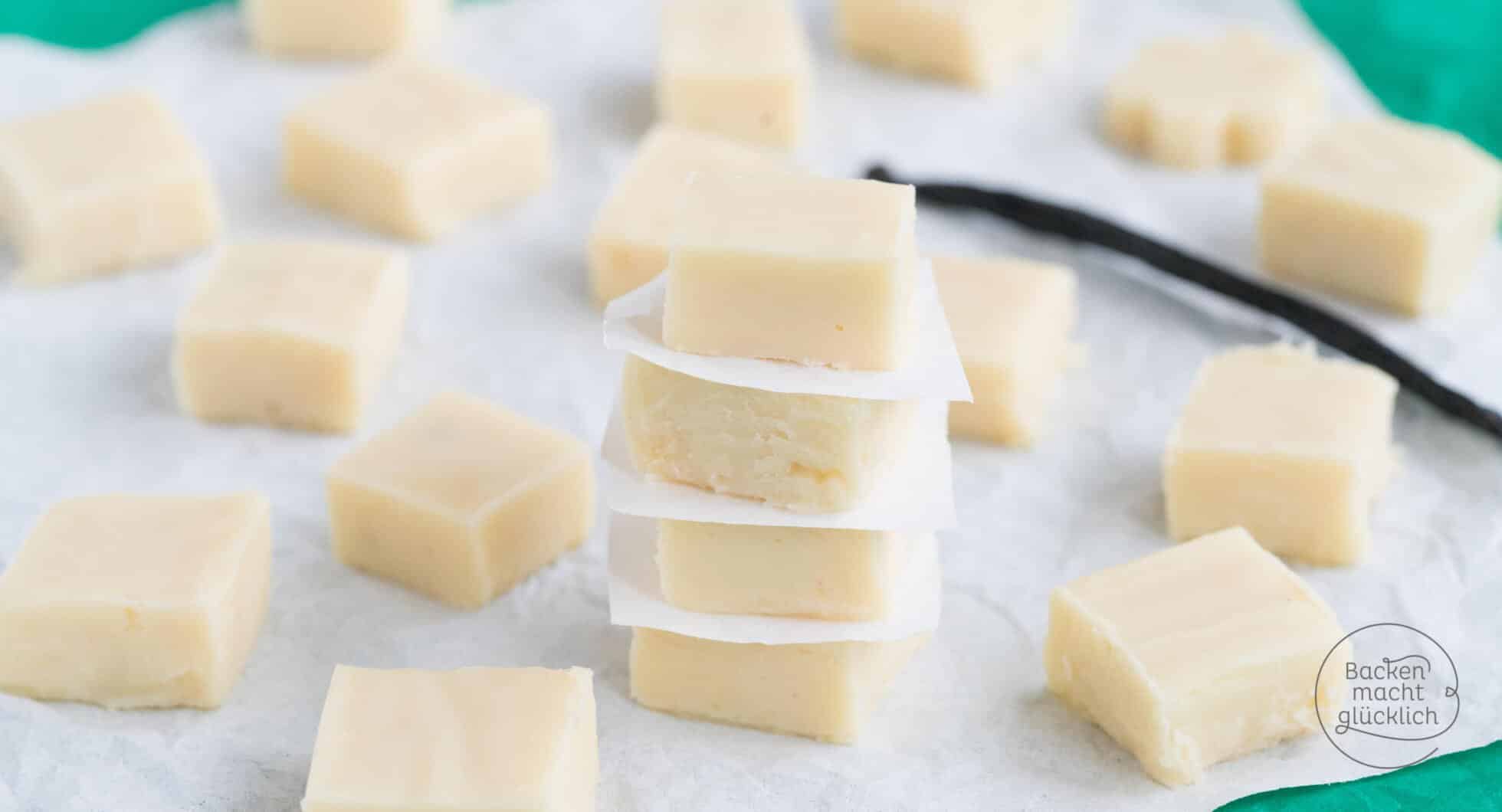 Schnelles einfache Fudge aus 3 Zutaten Backen macht glücklich