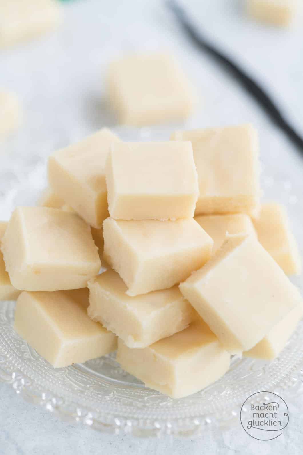 Schnelles Fudge aus 3 Zutaten Backen macht glücklich