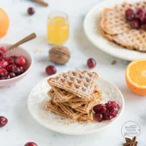 Winter-Waffeln backen