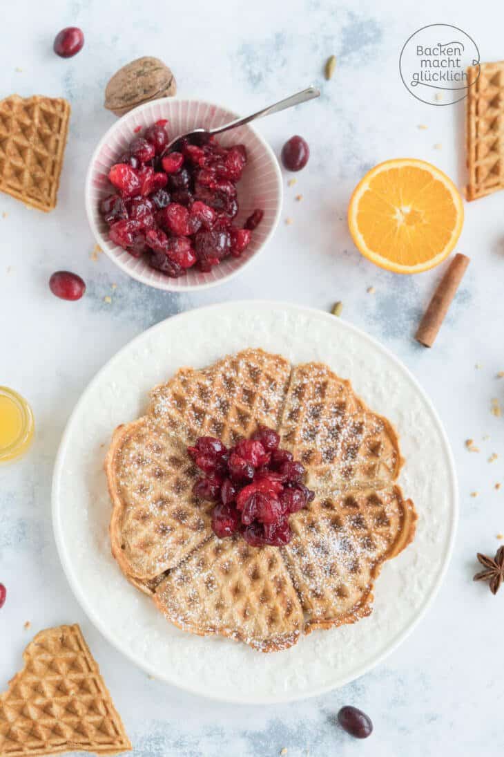 Winter-Waffeln mit Zimt | Backen macht glücklich