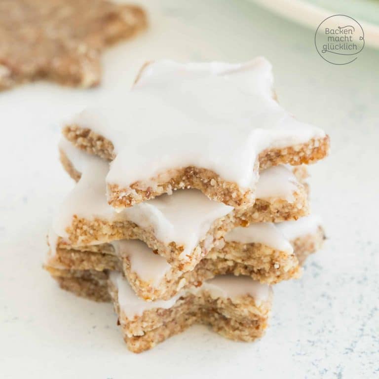 Vegane Zimtsterne ohne Ei und Ei-Ersatz