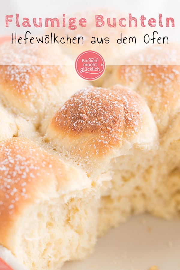 Tolles einfaches Rezept für Rohrnudeln. Das Buchtel-Rezept stammt von meiner Oma und weckt Kindheitserinnerungen. Das leckere Hefegebäck ist als Buchteln, Rohrnudeln oder Ofennudeln bekannt.