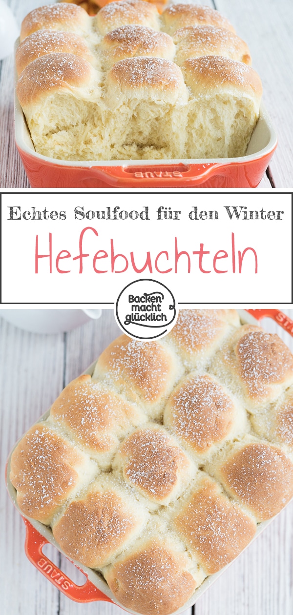 Tolles einfaches Rezept für Rohrnudeln. Das Buchtel-Rezept stammt von meiner Oma und weckt Kindheitserinnerungen. Das leckere Hefegebäck ist als Buchteln, Rohrnudeln oder Ofennudeln bekannt.