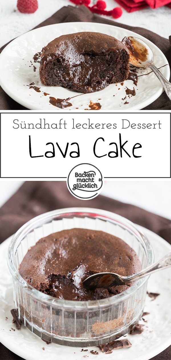 Sündhaft lecker und absolut verführerisch: Heute gibt´s Lava Cake, herrliche kleine Schokotörtchen mit flüssigem Kern! Wer Schokolade (und Teigschlecken) mag, wird dieses Rezept für kleine Lava Kuchen lieben. Die warmen Schokotörtchen eignen sich für besondere Desserts nach einem festlichen Menü – aber auch als Seelenschmeichler an trüben Nachmittagen