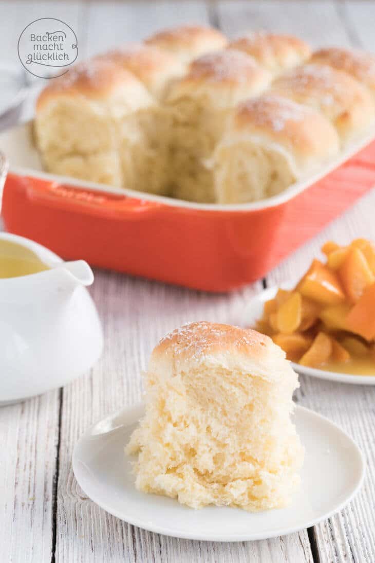 Buchteln aus Hefeteig (Rohrnudeln) | Backen macht glücklich