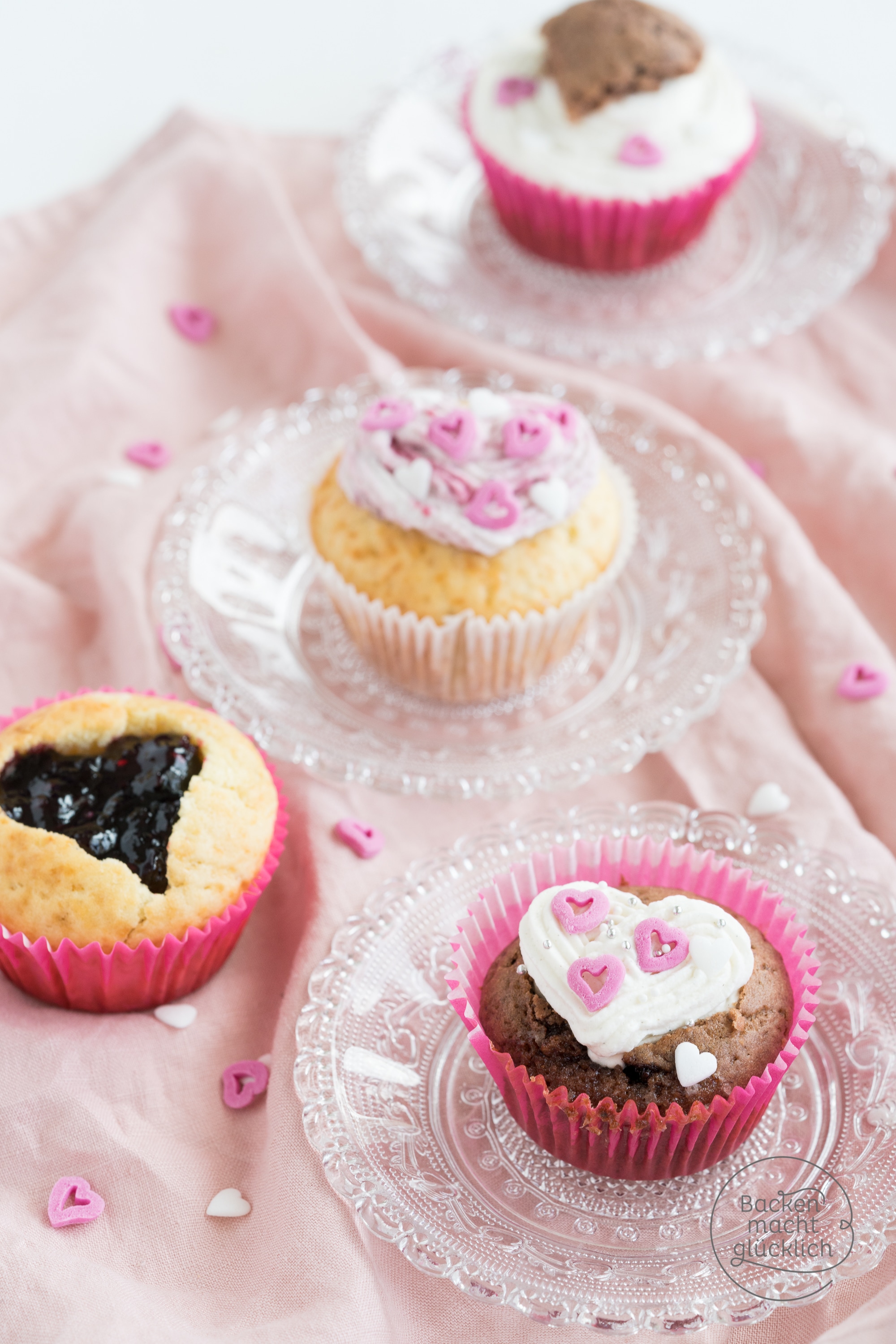 Valentinstagmuffins einfaches Rezept